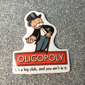 10/$10 Monopoly WATERPOOF Sticker